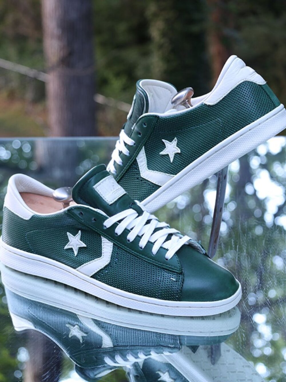 Converse John Varvatos One Star Chevron Green Leather Low